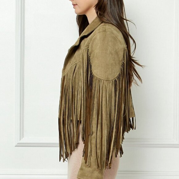 Fringe Sleeve Jacket - Picture 3 of 7